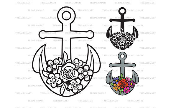 Anchor with Flowers: Graphics & Illustrations Review