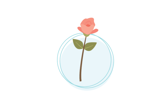 Blooming Flowers Rose Background Svg for Graphics and Illustrations