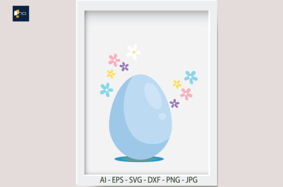 Easter Egg Flowers: Graphics and Illustrations for Editorial Design