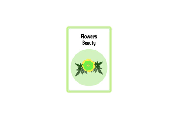 Flowers Beauty Card Design: A Practical Review for Graphics and Illustrations