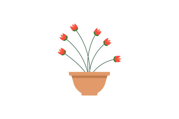 Flowers Garden Decoration: A Fresh Graphic Design Asset for Freebies