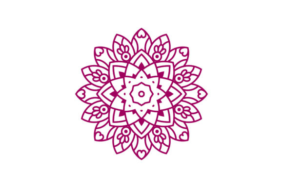 Flowers Mandala Ethnic Illustration: Premium Graphics for Crafters