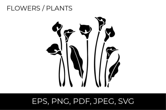 Flowers, Plants Bundle Svg Cut File for Graphics and Illustrations