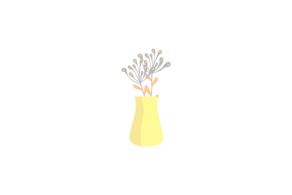 Flowers Pot Bright Decorative Graphics and Illustrations Review