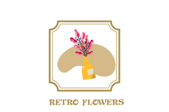 Flowers Vignette Collection Decoration: Premium Graphics & Illustrations