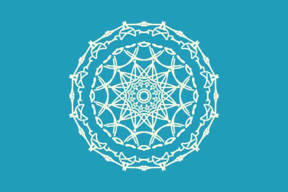 Mandala Flowers Ornament Illustration for Graphics and Branding