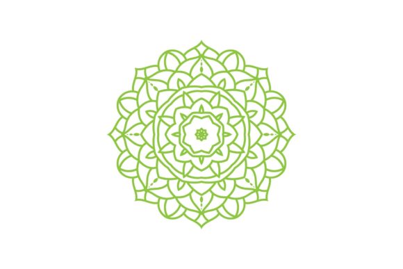 Round Flowers Mandala Illustration: A Freebies Graphics Review for Crafters